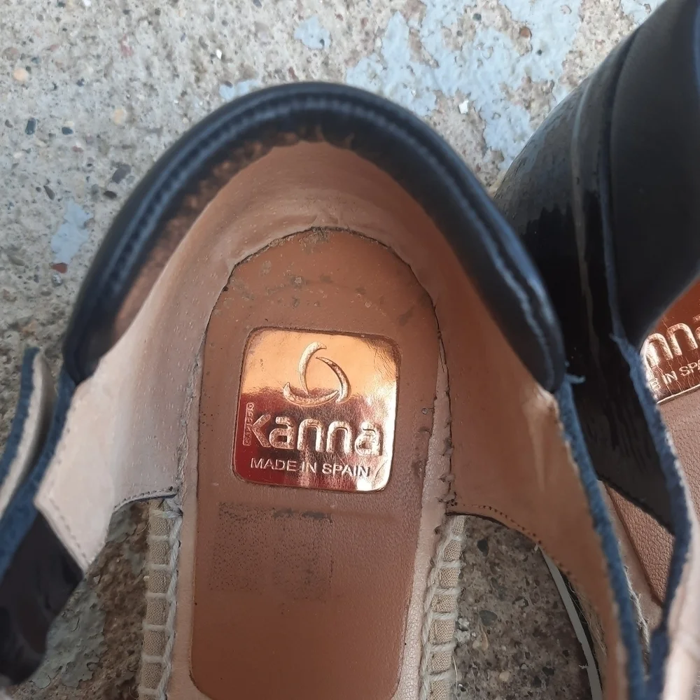 🌟 Kanna glitter espadrilles sandals shoes size 40 10